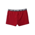thumbnail image 4 of Zaldita Girls Athletic Gymnastics Sports Shorts Letters Printed Solid Color Half Pants for Kids Gym Red 16, 4 of 6