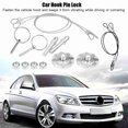 thumbnail image 4 of Car Hook Pins with Accessories, High Strength CNC Aluminum Alloy Car Racing Hood Pin Lock Appearance Kit Universal, 4 of 7