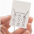 thumbnail image 5 of Htooo Collar con número de ángel de acero inoxidable chapado en oro y plata de 18 quilates 111 222 333 444 555 666 777 888 999 Joyería de numerología para mujeres y niñas, 5 of 5