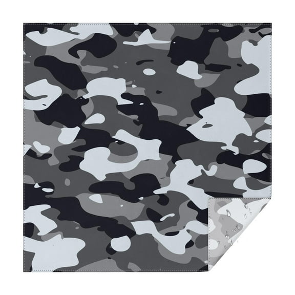 Camouflage Square Tablecloth 42x42in(107x107cm) – Waterproof Polyester Printed Table Cover, Wrinkle Resistant & Washable for Kitchen Dining Picnic Party Decor