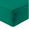 thumbnail image 4 of Jordan Manufacturing Sunbrella 46.5" x 24" Canvas Teal Solid Rectangular Outdoor Deep Seat Chair Cushion Set with Welt, 4 of 11