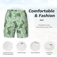 thumbnail image 4 of Kdxio Cute Dinosaurs In Space Print Men'S Swim Trunks With Compression Liner 7 Inch Inseam Quick Dry Swim Shorts, 4 of 7