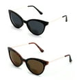 thumbnail image 2 of 2 Pairs Women Bifocal Reading Sunglasses Outdoor Reader Glasses Cateye Vintage Black Tortoise +2.25, 2 of 3