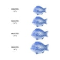 thumbnail image 4 of Excellante Melamine Dinnerware Collection 12" Fish Shape Platter, Blue Color, Comes in Dozen, 4 of 4