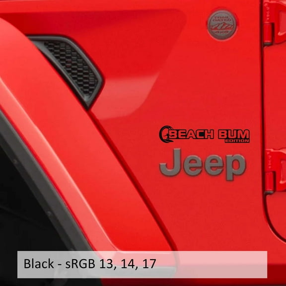 Collectible Decals Beach Bum Edition Decal (x2 Pair) Fender Decals For JL/JT