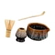thumbnail image 3 of Juego de té matcha Cuenco para matcha con Juego de herramientas para hacer té hechas a mano Batidor de matcha de bambú japonés Kit para Dorado, 3 of 9