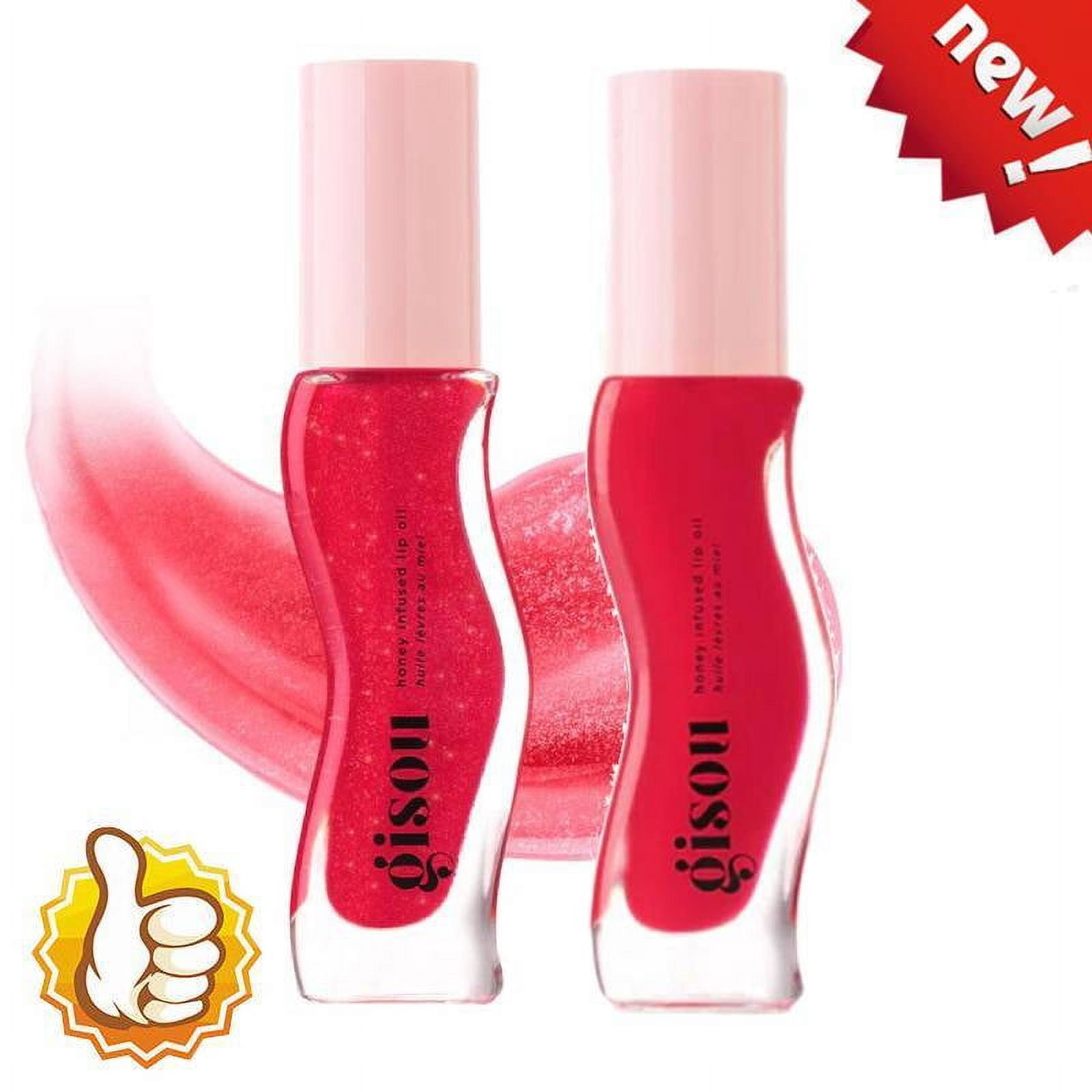 SUQI Gisou Honey Infused Lip Oil - STRAWBERRY SORBET - Full Size