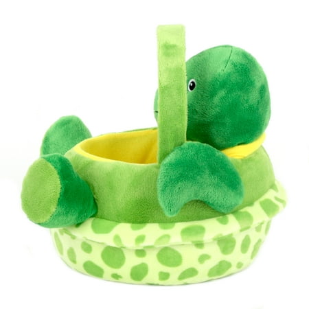 Way to Celebrate 10â Plush Easter Basket- Turtle - Walmart.com - Walmart.com