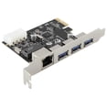 thumbnail image 2 of PCIe Slot to RJ45 USB 3.0 PCIe,with Gigabit Ethernet Express Adapter, 2 of 5