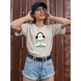 thumbnail image 2 of Woman With Birds T-Shirt Women -Hicabi De Merc Designs, Female Small, 2 of 4