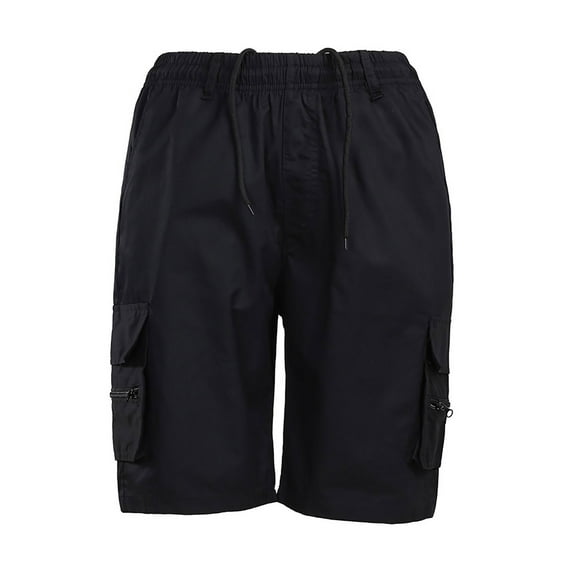 Abcnature Men's Athletic Shorts, Sports Gym Running Short Pants, Men's Multi-pocket Overalls Shorts, Loose Outdoor Shorts, Sports Fitness, Cargo Casual Hiking Shorts Black 3XL