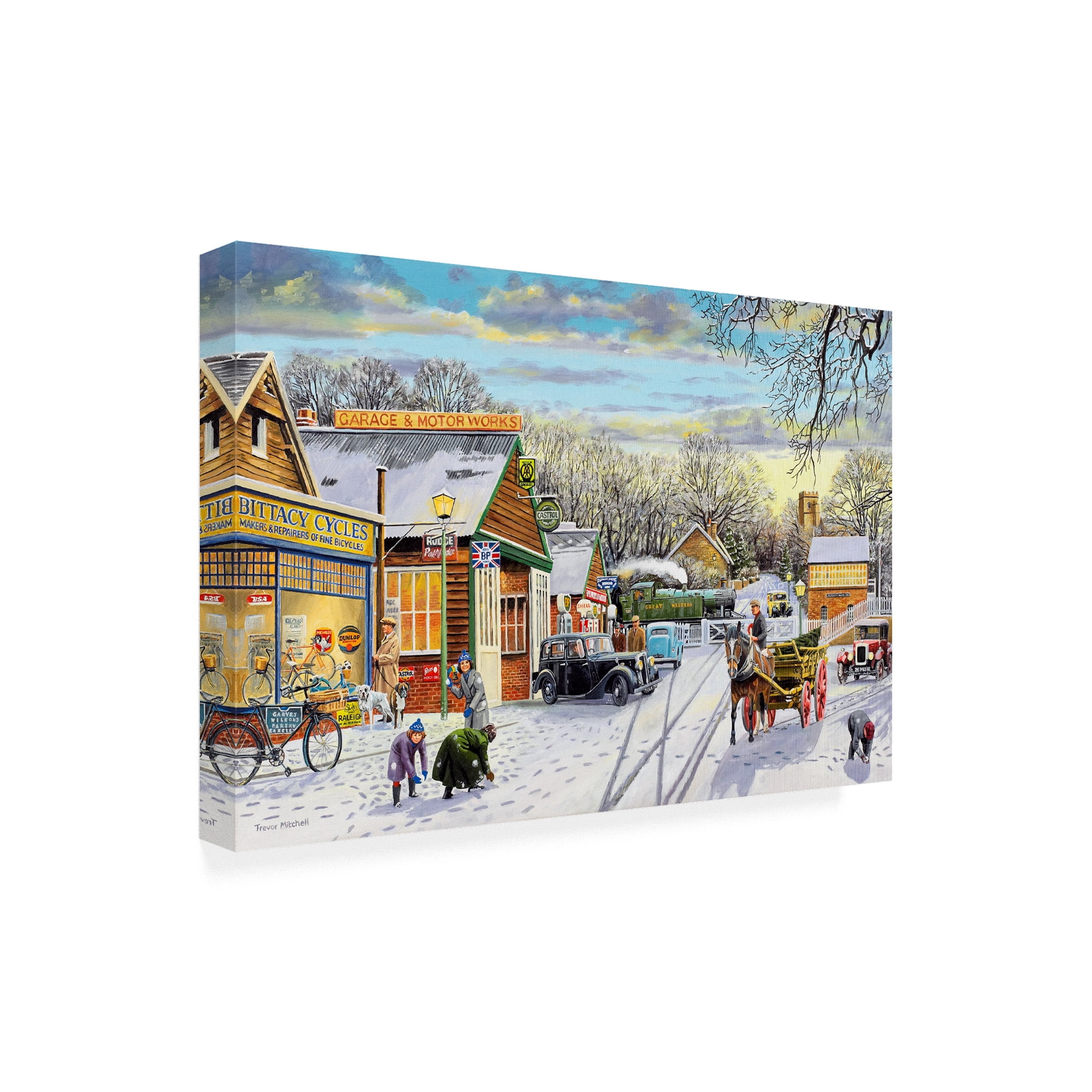 Trademark Fine Art 'Winter Service' Canvas Art by Trevor Mitchell