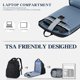 thumbnail image 4 of Mochila de viaje para portátil EMPSIGN, 17,3 pulgadas, 45 L, USB, negra, 4 of 7