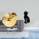 thumbnail image 2 of Escultura de gato de fruta, figura de resina de cerámica, decoración de colección, artesanía, adorno delicado, estatua de animal para porches, restaur, 2 of 8