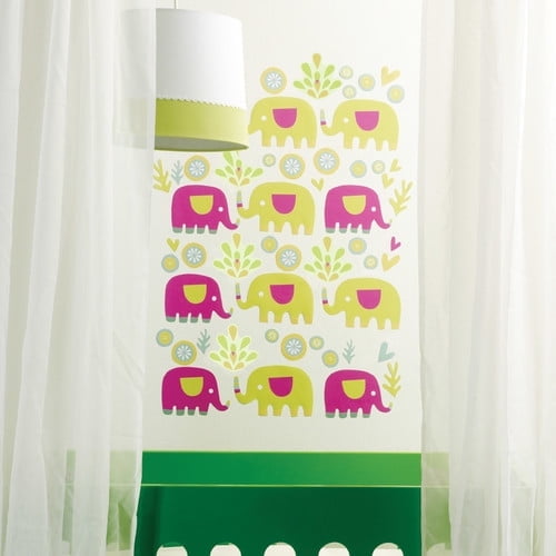Wallies Elephants Baby Peel & Stick Vinyl Murals Stickers Decal 2-Sheet