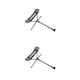 thumbnail image 2 of Eigraketly Silla plegable para exteriores, reclinable, taburete de extensión retráctil, sillas plegables, reposapiés, herramientas para Gris 2piezas, 2 of 6