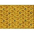 thumbnail image 1 of Ahgly Company Indoor Rectangle Abstract Yellow Modern Area Rugs, 5' x 7', 1 of 4
