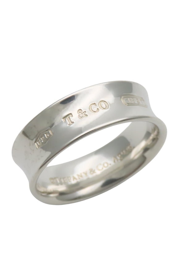 Pre-Owned Tiffany & Co. 1837 Ring, Medium, Sterling Silver (SV925), Approx. 5.3g, Women's/Men's.