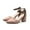 Pink, variant on Quaouag Women's Sexy Closed Toe Ankle Strap Block Heels Pumps Shoes