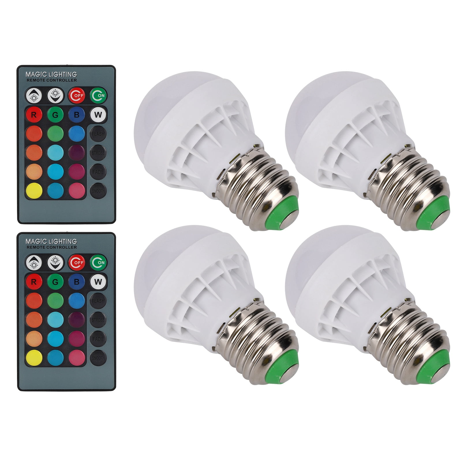 Sollmey Bulb-E27 RGB Color Changing Light Bulbs 40W LED Light Bulb with Remote Control for Home Bedroom Decor 85V‑265V 