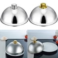 thumbnail image 3 of Cloche Food Cover Dome Serving Plate Dish Dining Cover Stainless Steel Cloche Food Cover Dome Serving Plate Dish Dining Dinner For Home Kitchen Restaurant Cafe, 3 of 6