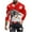 Red, variant on Men Casual Long Sleeve T-Shirt Christmas Snowman Print Crewneck Sweatshirt Novelty 3D Graphic Long Sleeve Sweater Shirt Red XXL