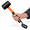 Orange-16 oz, variant on Rubber Mallet Hammer 16 Oz (1 Lb) Soft Face Non-marring Head