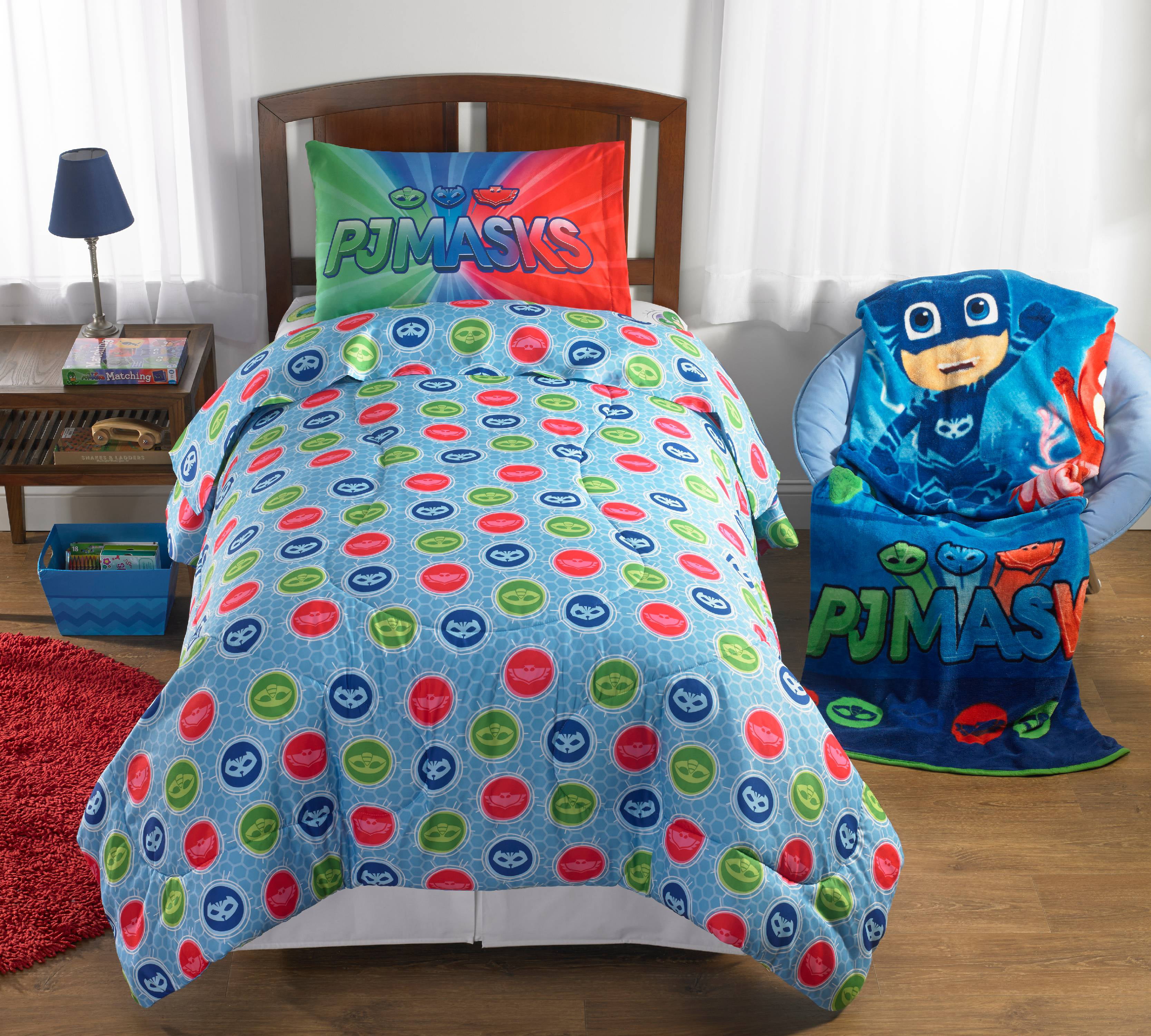PJ Masks "On Our Way" 2 Piece Twin/Full Comforter with Sham 