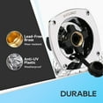thumbnail image 4 of RVGUARD RV City Water Inlet with Regulator, Chrome Wall Mount Water Fill Inlet Built-In Check Valve, for Camper, Trailer, Marine, 4 of 5
