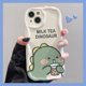 thumbnail image 3 of Ctue-funda de silicona suave para teléfono móvil, carcasa con diseño de dinosaurio ondulado para iPhone 15, 14, 11 Pro Max, 13, 12 Mini, XR, XS, X, 8, 7, 6, 6S Plus, SE 2020, 3 of 5