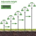 thumbnail image 3 of 2 Pack Shepherd Hooks 108" Tall 5/8" Thick High Quality Metal Shepherd Pole for Outdoor Plant Bird Feeder Lantern Stand Garden Hanger Solar Light Wedding Heavy Duty, 3 of 6