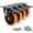 5" Caster, variant on Caster Wheels, 4 Inch Caster Set of 4, Dual Locking PU Casters 2400LB, Swivel Casters for Furniture, Workbench & Tool Cart – Quiet, Floor Safe, Smooth Rolling