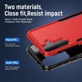 thumbnail image 4 of For Samsung Galaxy S25+ 5G Case Shockproof Rugged Full Body Protection Heavy Duty Dust/Drop Proof Cover Case​,Red&Black,For Galaxy S25+ (5G), 4 of 7