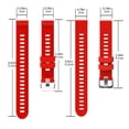 thumbnail image 3 of Cateissary 10 colores correa de reloj de silicona correa de inteligente correa de silicona reemplazo para Garmin/HUAWEI/Samsung 20mm Relojes inteligentes rojo, 3 of 6