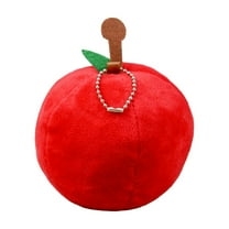 HomeDM Christmas Apple Ornaments 3.54" Mini Apples Hanging Ornaments Red Apple Fruit Stuffed Toy Gift for All Ages Christmas Tree Holiday Party Decoration
