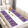 thumbnail image 2 of Purple Paisley and Floral Pattern Summer Placemats Table Placemats Set Of 6-Linen Kitchen Washable Placemats Table Mats 11.8"x17.7" Non-Slip Heat Resistant, 2 of 5