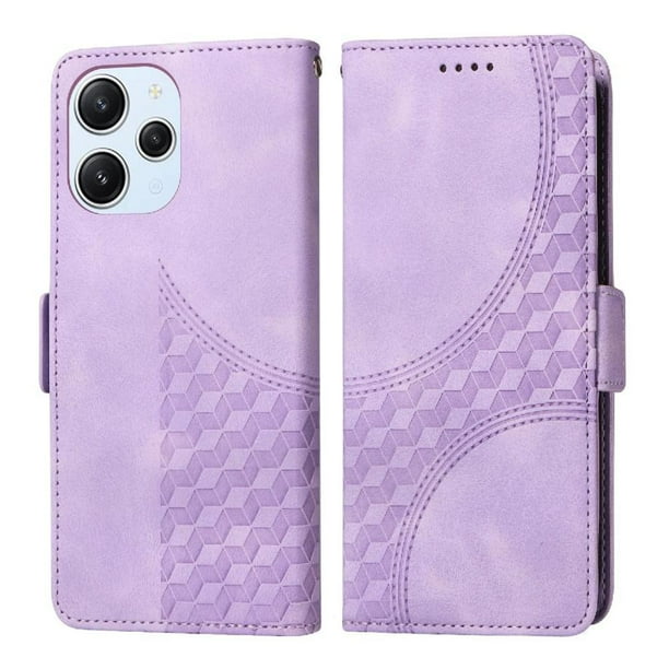 Funda GANGXUN para Xiaomi Poco M6 Pro 5G con diseño acolchado elegante, cuero PU, protección total y ajuste preciso