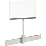 Rectangular Retail Rack 7" x 11" Acrylic Frame Magnetic Sign Holder Card Display, 13.4" H, 20 Pack