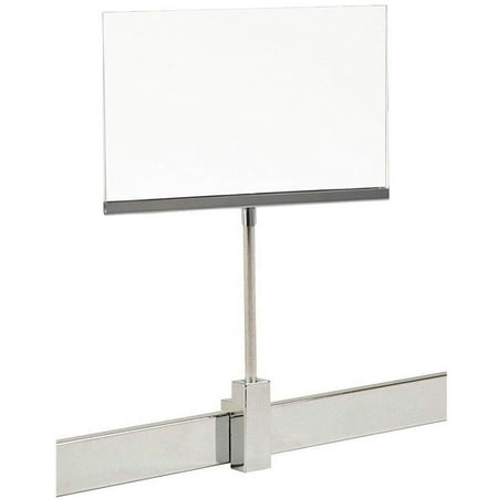 Rectangular Retail Rack 7" x 11" Acrylic Frame Magnetic Sign Holder Card Display, 13.4" H, 20 Pack