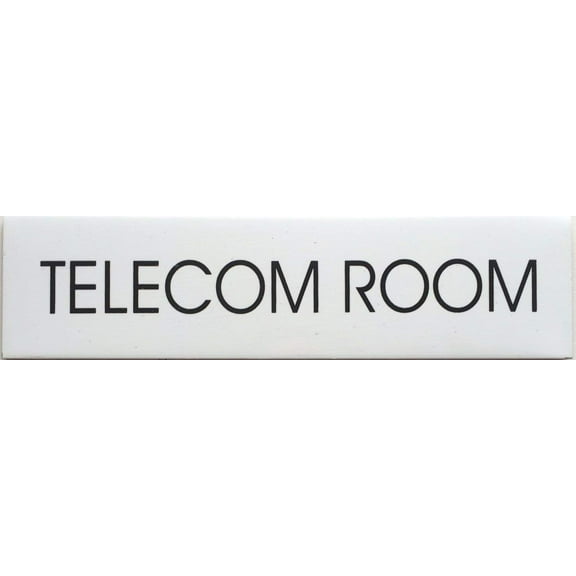 TELECOM ROOM SIGN (WHITE)