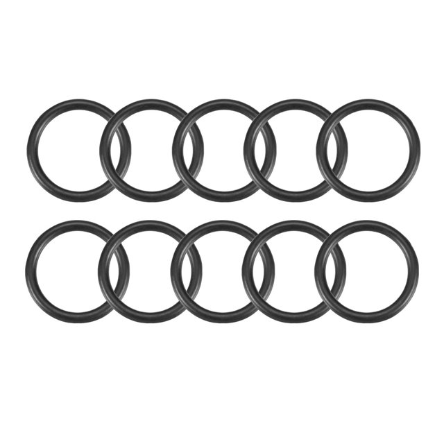 Unique Bargains 10 Pcs 55/64' Inner Dia Blk Rubber O Ring Seal Grommets