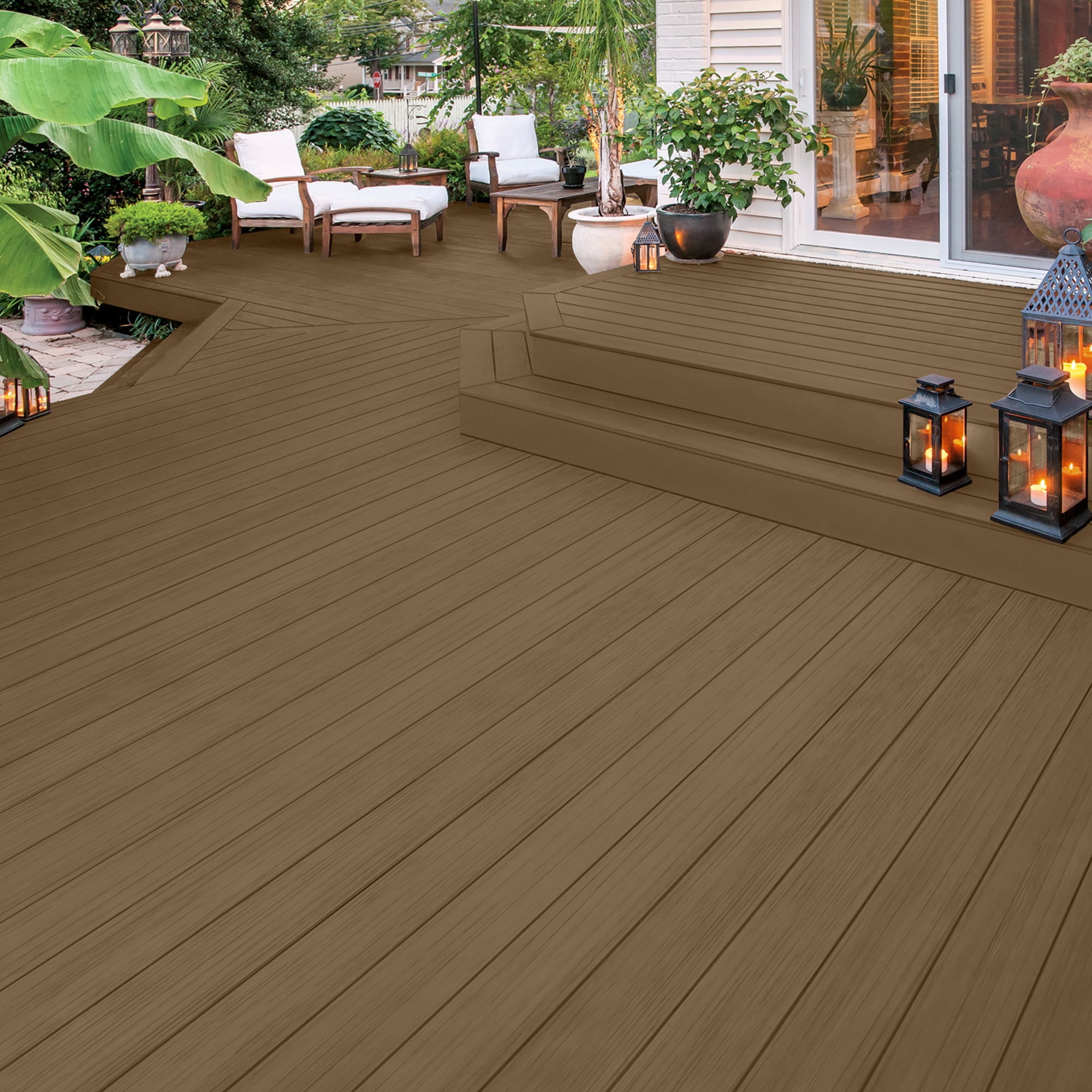 Olympic Elite 1 Gallon SC-1083 Taupe Solid Advanced Exterior Stain and Sealer in One