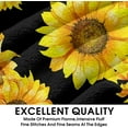 thumbnail image 4 of humcustom Sunflower Throw Blankets, Christmas Gift Sunflower Bedding Blanket, Lightweight Warm Sunflower Soft Blanket Thanksgiving Day Gift for Sofa Bed Couch Living Room Chair 60x50, 4 of 6