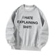 thumbnail image 4 of Sudadera para mujer, con estampado de letras, ropa de camisa, camisetas de manga larga, sudadera con cuello redondo para viajes y desplazamientos , M M, 4 of 9