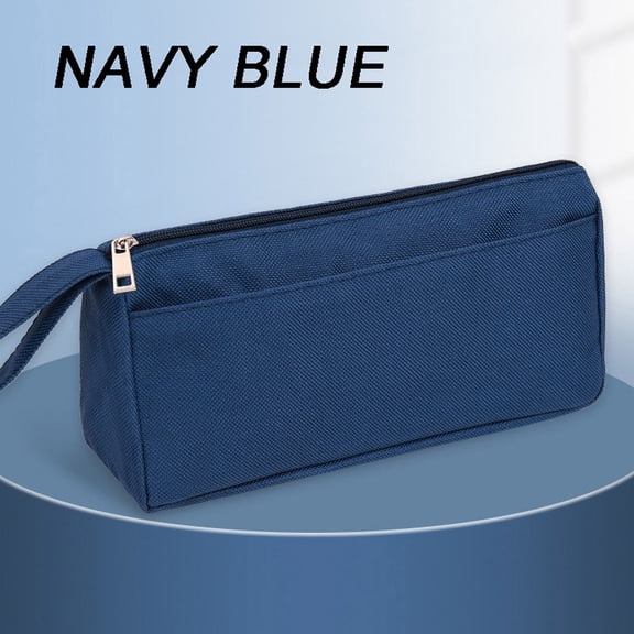 Essential Back to School Supplies, Colored Large Capacity Pencil Case, Portable Double-Zipper Pencil Pouch for Classroom, Backpack, Office