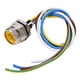 thumbnail image 3 of Conector de aviación macho de 4 pines, 7/8, 300V, 9A, Terminal eléctrico de alimentación, toma de Línea alámbrica con Cable de 16AWG y 30cm, 3 of 8