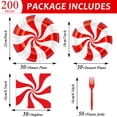 thumbnail image 2 of Juego de servilletas Qyeahkj con bastones de caramelo navideños para fiestas, 200 unidades, 2 of 7