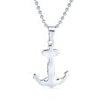 thumbnail image 2 of Bling Jewelry Mens Nautical Anchor Pendant Necklace for Men Black Oxidized Stainless Steel Chain, 2 of 4