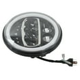 thumbnail image 3 of Motorcycle Headlight, 7in Universal 12V H3 Round Motorcycle LED Headlight 6000K 3000LM White Light Front Headlamp, 3 of 8