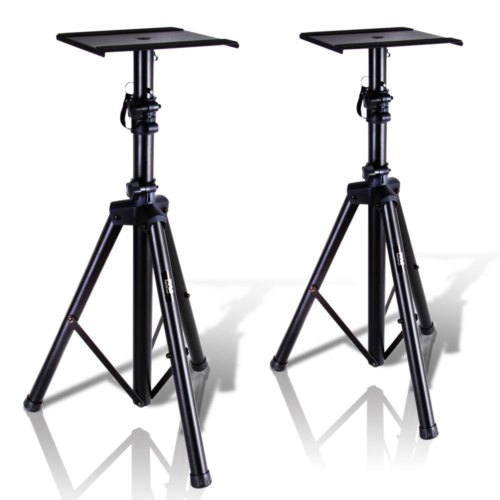 PYLE PSTND32 Dual Studio Monitor Speaker Stand Mounts, Universal
